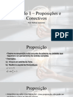 Proposições, conectivos e tabelas verdade em lógica proposicional