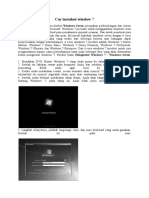 INSTALASI WINDOWS 7] Cara Instalasi Windows 7