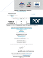 Certificado de Producto - EMT