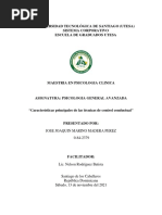 Características principales de las técnicas de control conductual