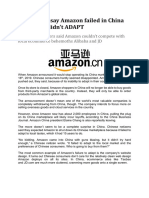 Case Study - Amazon China