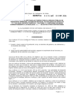 Decreto 0482 Tarifas de Transporte en Taxi 2.021