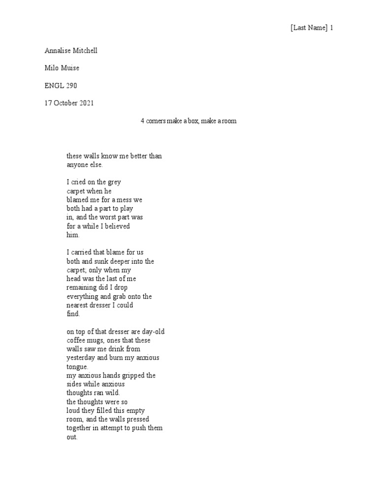 Controlling Image Poem | PDF | Mystery, Thriller & Crime Fiction