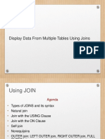 Unit 7 - Display Data From Multiple Tables Using Joins