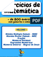 E-Book - Exercícios de Matemática - Volume 1 (1)