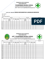 Cek List Monitoring Larangan Merokok