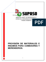 Provision Materiales Supaso