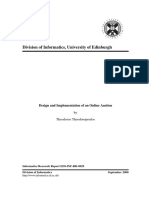 Division of Informatics, University of Edinburgh: Design and Implementation of An Online Auction