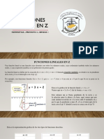 Matemática Semana 19 - Funciones Lineales en Z