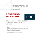 Resumo Ordem e Progresso 100 Anos de Política Econômica