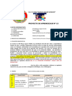 Proyecto de Aprendizaje N°13 Juntos Podemos Prevenir El Dengue .