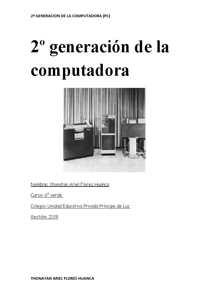 UNIVAC M460 en la 2ª Generación PC | PDF | Ibm | Almacenamiento de ...