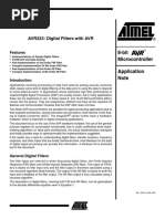 AVR223 - Digital Filters With AVR