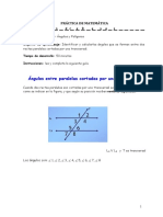 Ángulos entre paralelas cortadas