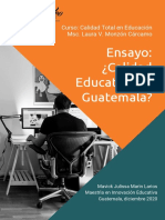 ENSAYO  ¿Calidad Educativa en Guatemala