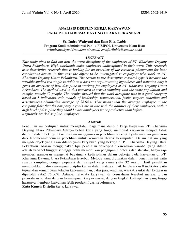 Disiplin Kerja | PDF