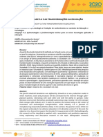 A Sociedade 5.0 E As Transformações Na Educação: Tecnologias