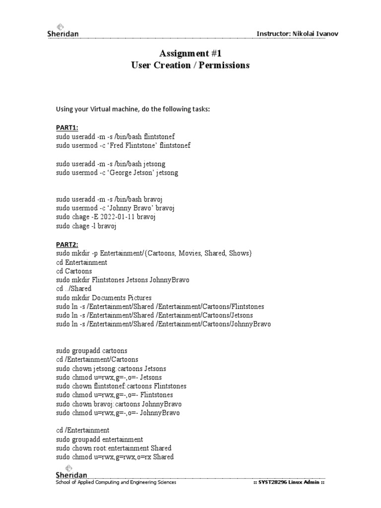 Linux User Creation and Permissions Guide | PDF | Sudo | Information Age