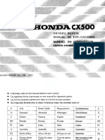Manual en Honda CX500-1979