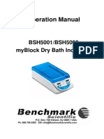 Manual de Instrucciones - Bloque Térmico Benchmark Scientific BSH5001