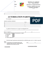 Autorisation Parentale