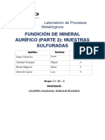 Fundicion de Mineral Aurifero Parte 2