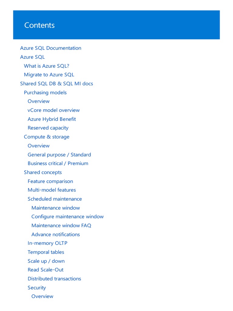 Azure SQL | PDF | Cloud Computing | Databases