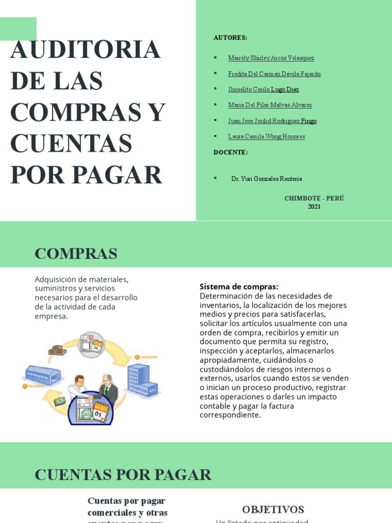 Auditoria de Las Compras y Cuentas Por Pagar | Descargar gratis PDF ...