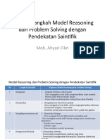 Langkah-langkah Model Reasoning dan Problem Solving dengan Pendekatan saintifik