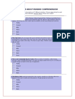 Practice About Reading Comprehension