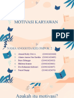 MOTIVASI KARYAWAN