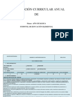 Planificación Curricular Anual de Primero