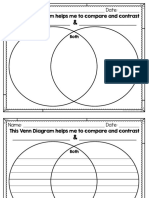 Name: - Date: - This Venn Diagram Helps Me To Compare and Contrast