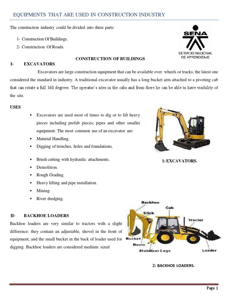 Heavy Equipment | PDF | Loader (Equipment) | Road Surface