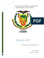 Calculo ACS: Universidad de Las Fuerzas Armadas Espe - Extensión Latacunga