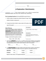 Stoichiometry Gizmo