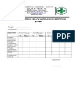 Checklist Identifikasi Pasien