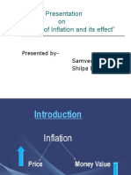 Presentation On "Degree of Inflation and Its Effect": Presented By-Samvedna Kumari Shilpa Dhawan