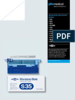 Disposable Microtome Blades: S35 R35 N35 N35HR A35 A22 S22 C35 S35L S35LL High Profile SH35W