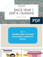 Science Year 1 Unit 4: Humans: by Teacher: V. Umavathy