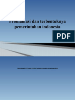 Proklamasi Dan Terbentuknya Pemerintahan Indonesia - PPTX (Tugas Fahria)