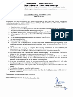 Standard Operating Procedure (Sop) : Gauhati University