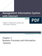 Management Information System With Internet Technologies: Chapter 2 Business Processes and Information Systems