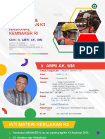 Kebijakan Pembinaan & Pengawasan K3 Nasional Kemnaker RI - Ir. Amri Ak, MM