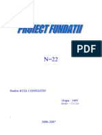 Proiectt Fundattii