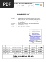 26071-203-V1A-MPPM-00006_Sub-Vendor List_REV.001