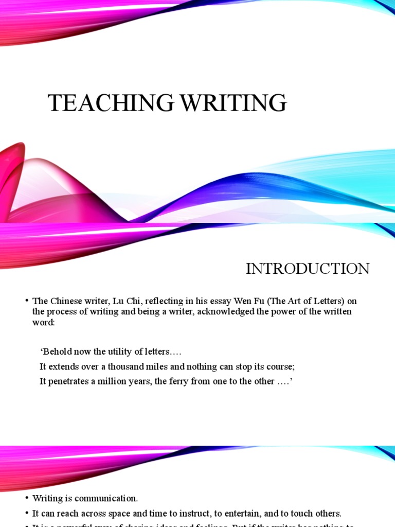 Teaching Writing | PDF | Writers | Brainstorming