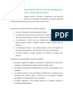 Be14. La Colaboración Docente Como Factor de Aprendizaje y Promotor de Mejora