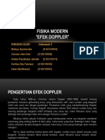 FISIKA MODERN Efek Doppler