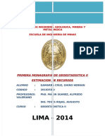 PDF Segunda Monografia de Geoestadistica I 1 Compress